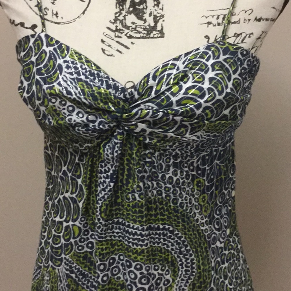 Trina Turk cotton spaghetti strap dress - Picture 2 of 7